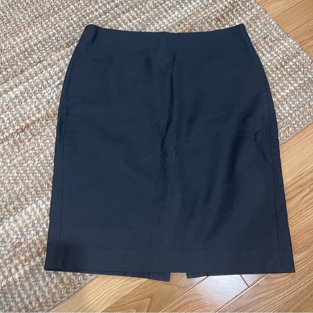 EUC J.Crew black No. 2 pencil skirt Sz 4